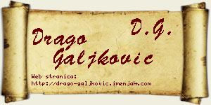 Drago Galjković vizit kartica